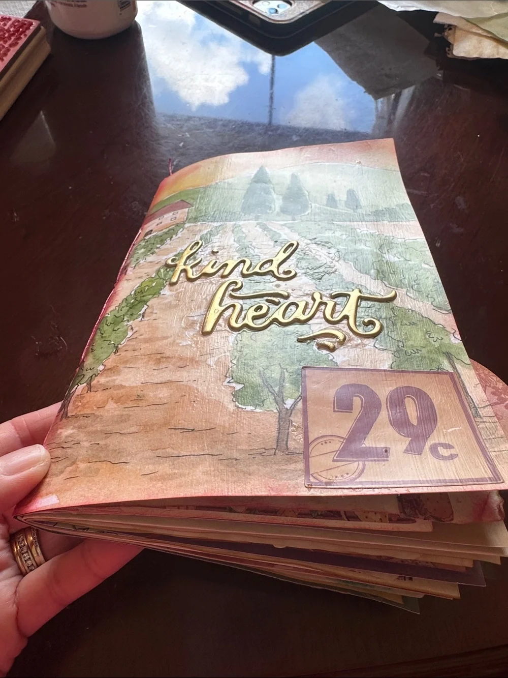 Handmade One of a Kind Junk Journal Vineyard Theme